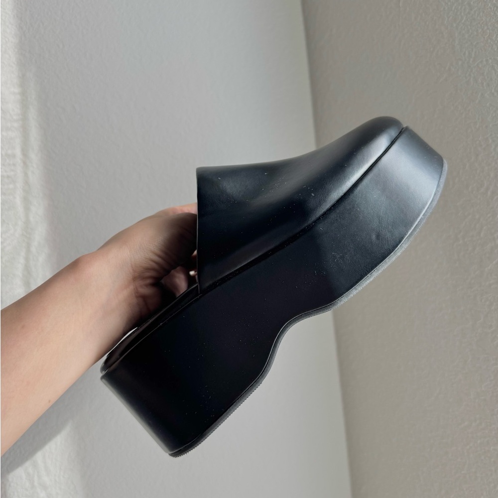 Black Platform Mules Clogs - image 4